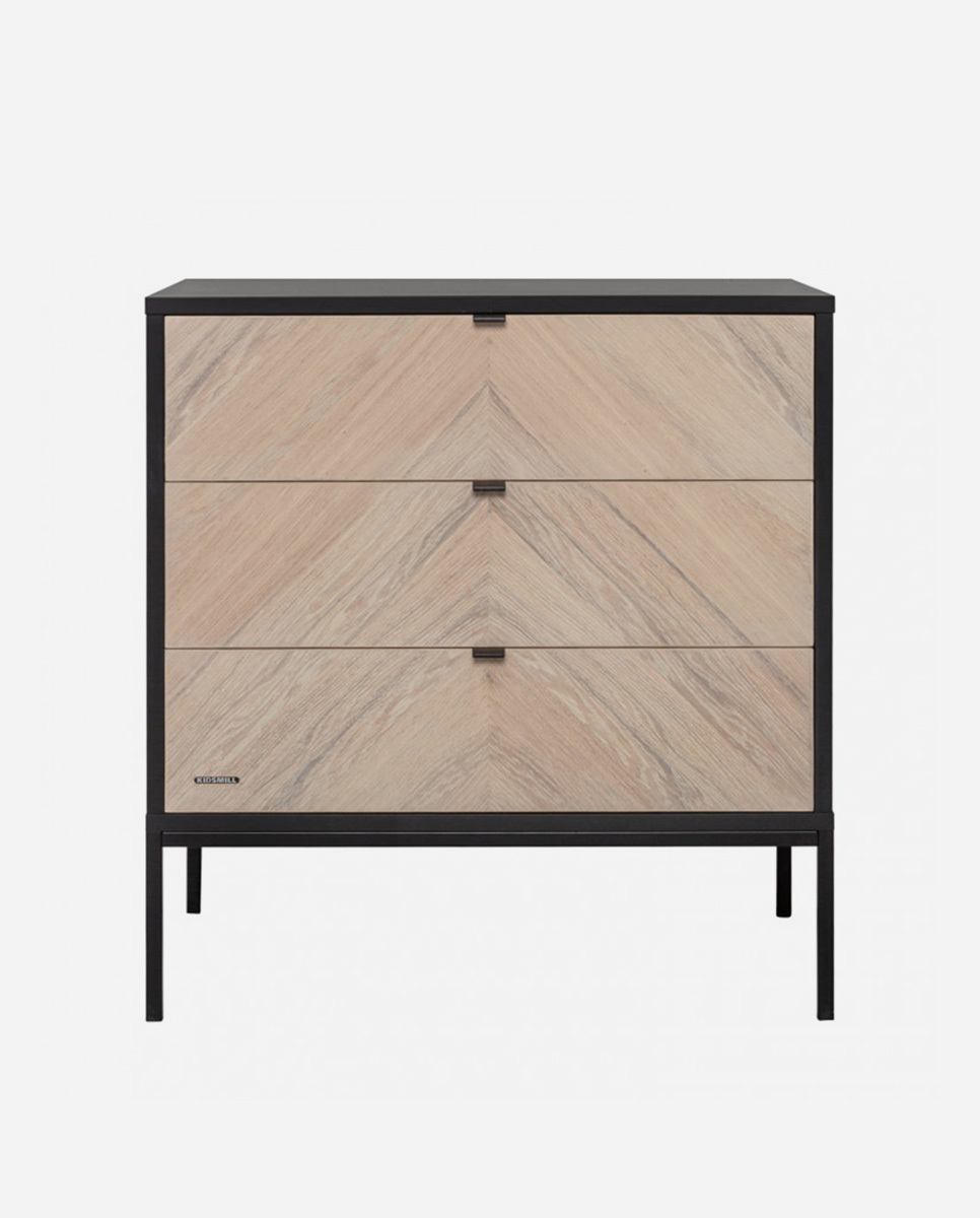 Kidsmill Vince Commode Smal Black / Oak